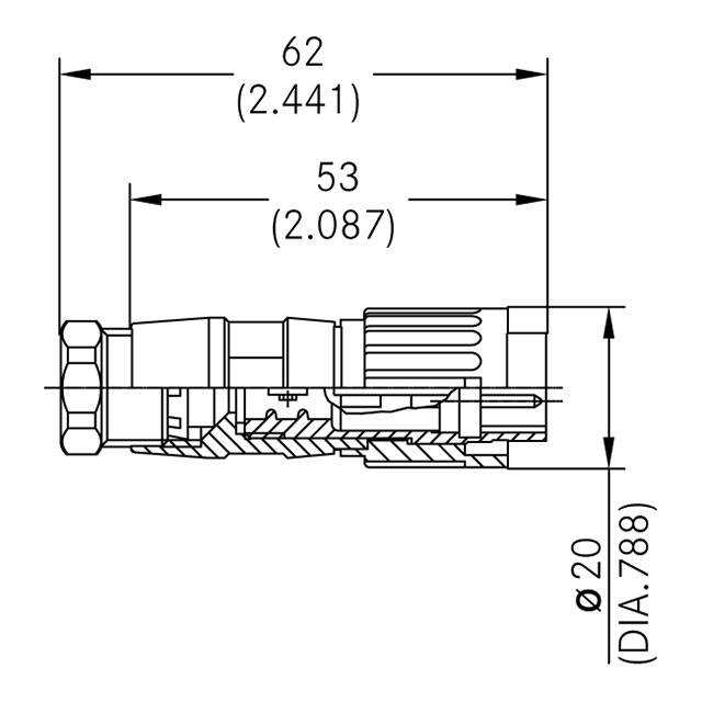 T 3374 552 Amphenol Tuchel Industrial  Alloggiamenti per connettori circolari